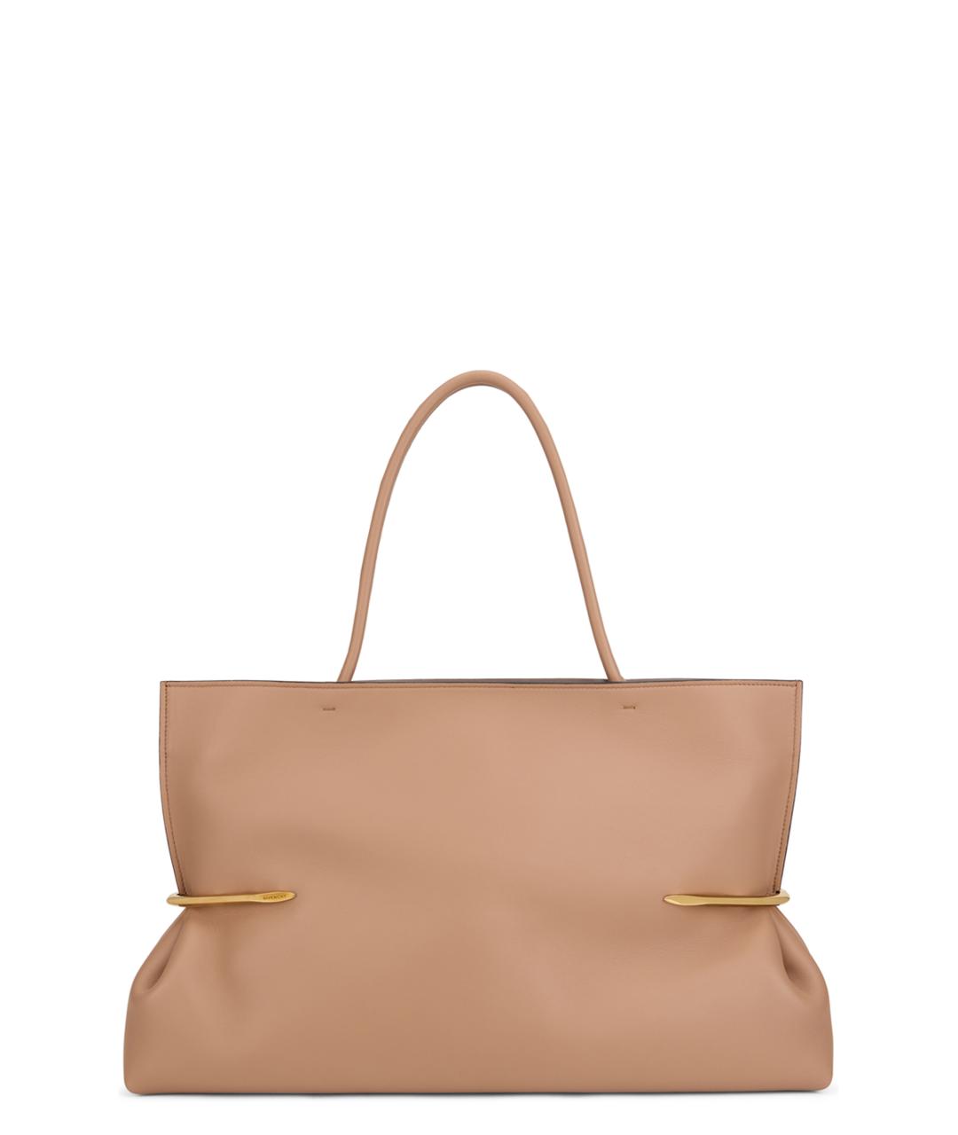 GIVENCHY Бежевая кожаная сумка тоут, фото 1