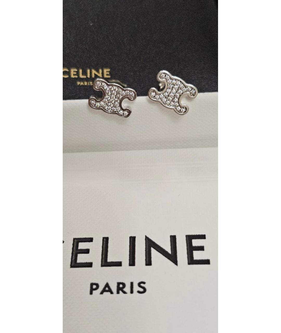 CELINE Серебряные серьги, фото 7