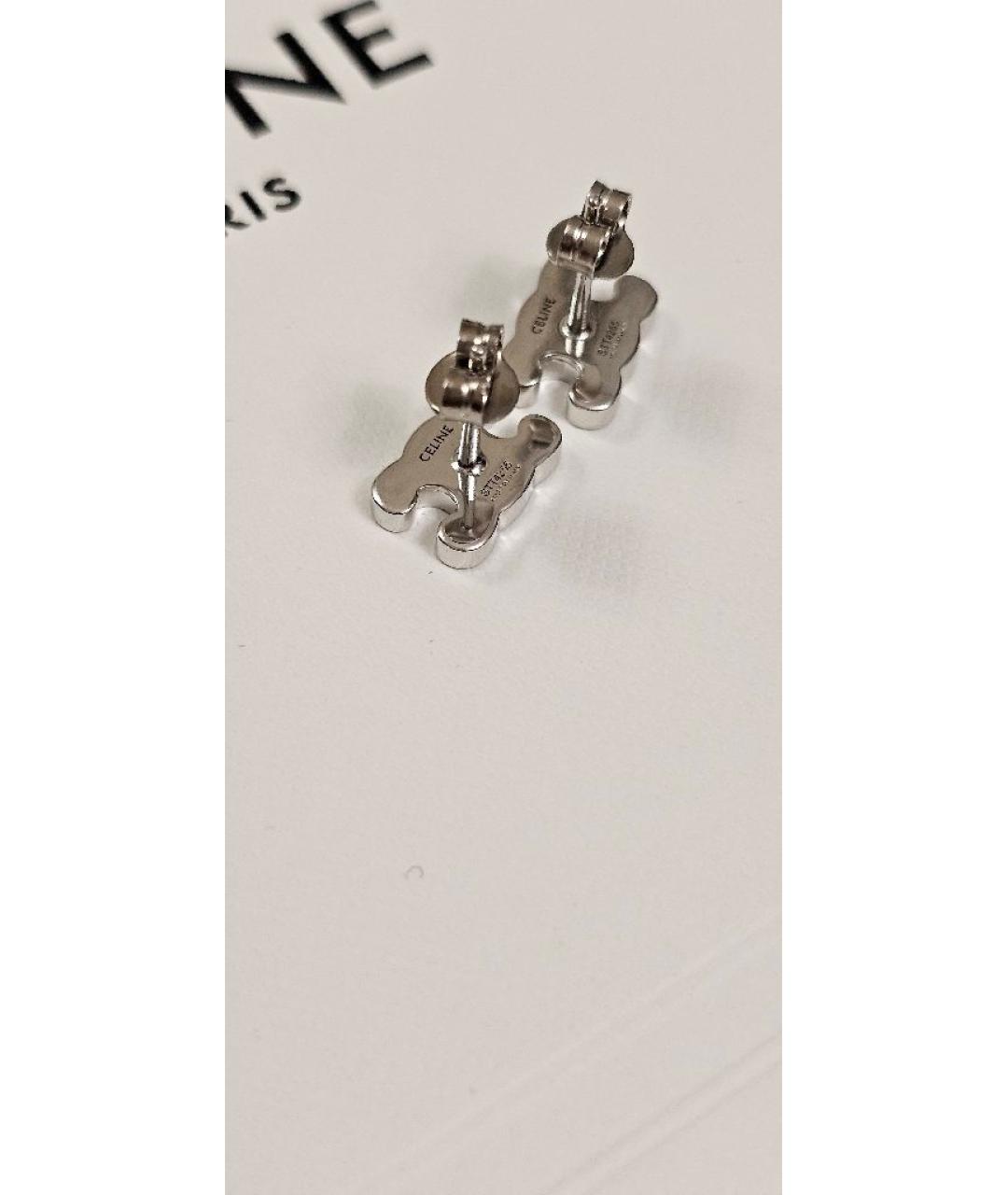 CELINE Серебряные серьги, фото 2