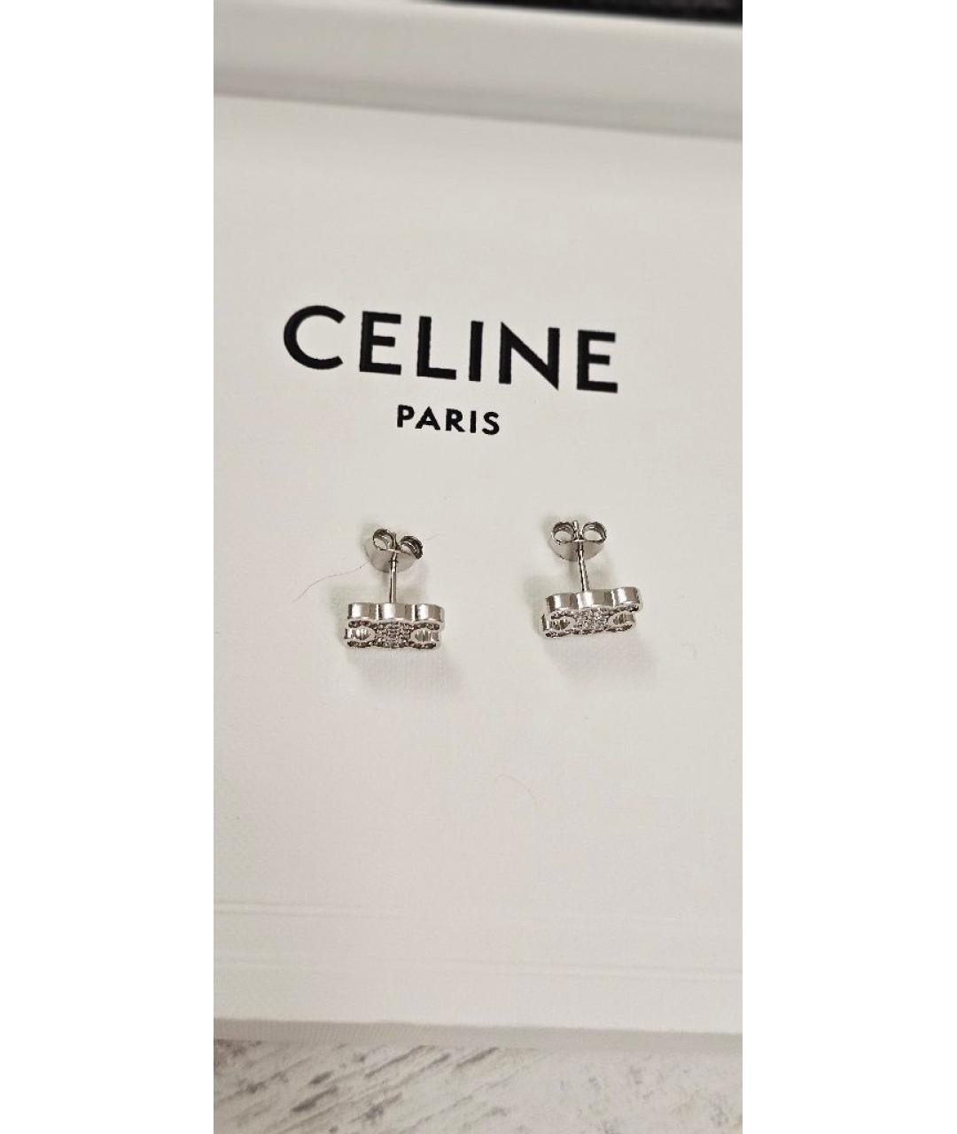 CELINE Серебряные серьги, фото 6