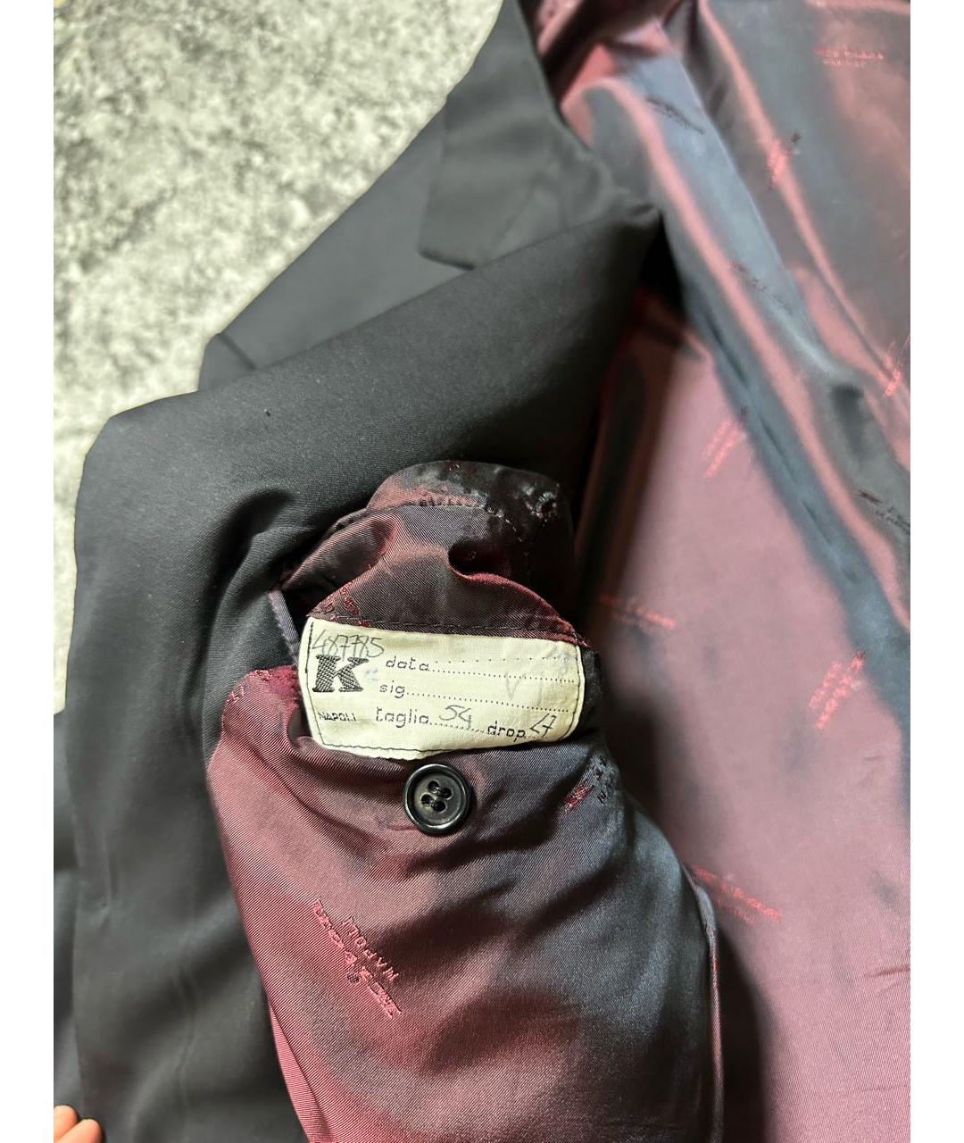 KITON Темно-синий льняной пиджак, фото 6