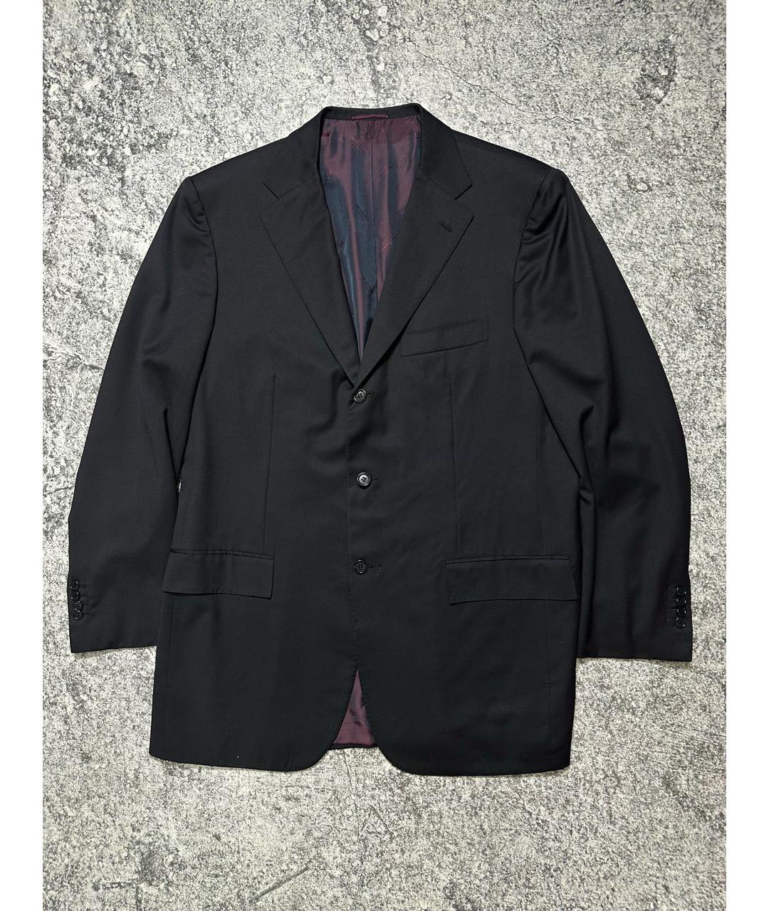 KITON Темно-синий льняной пиджак, фото 7