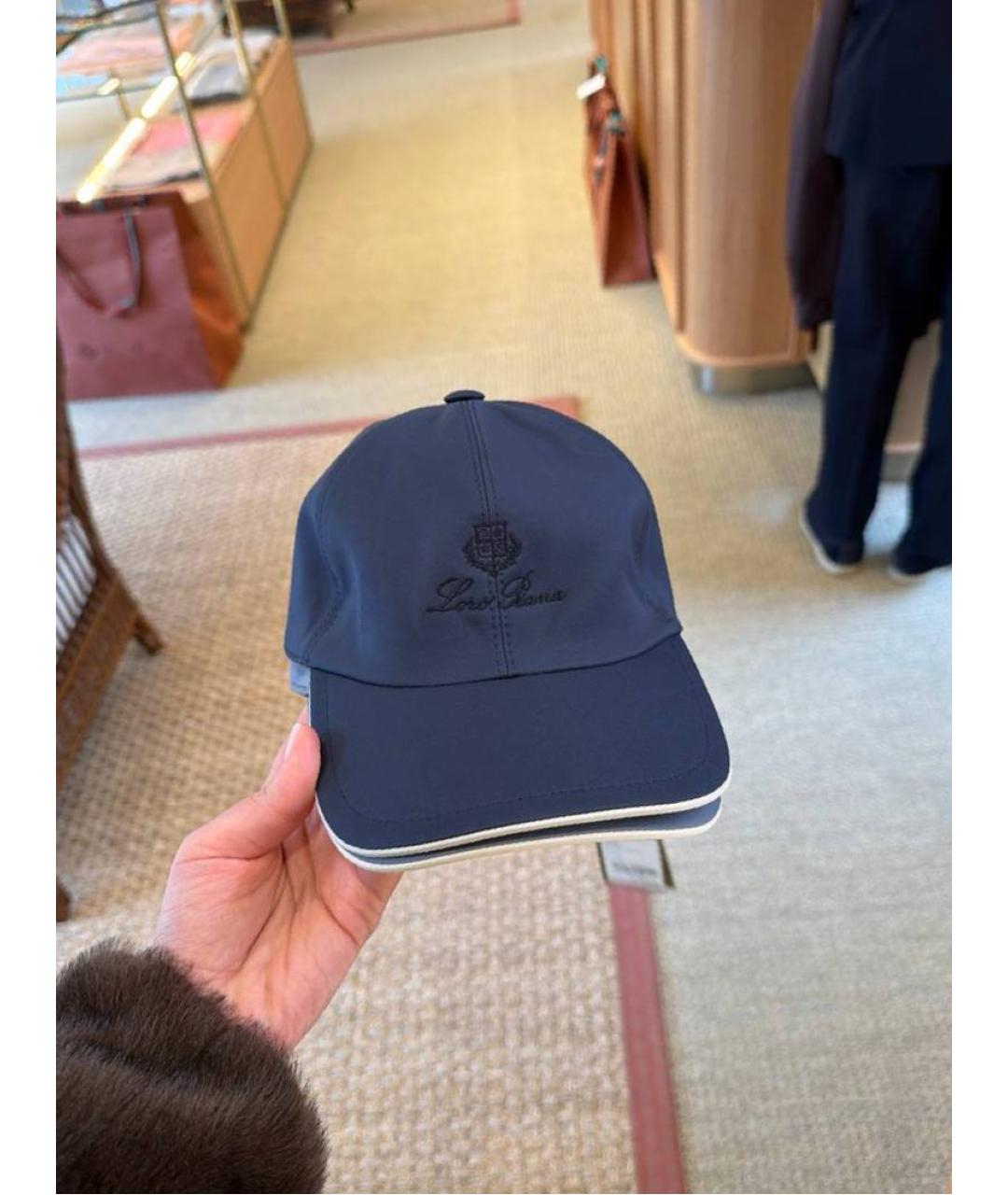 LORO PIANA Синяя кепка/бейсболка, фото 2
