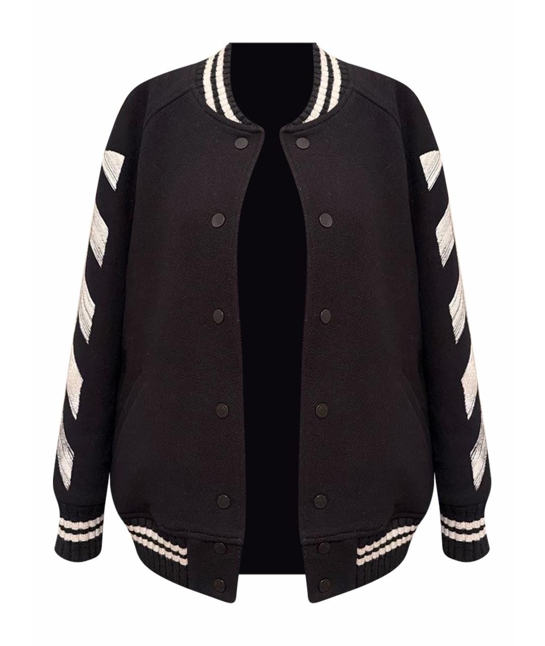 OFF-WHITE Черная шерстяная куртка, фото 1