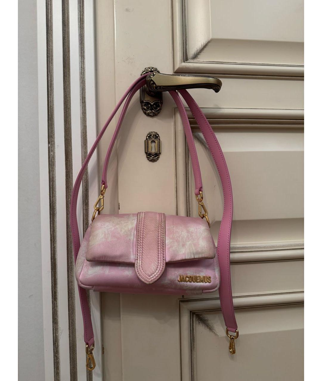JACQUEMUS Розовая сумка с короткими ручками, фото 3