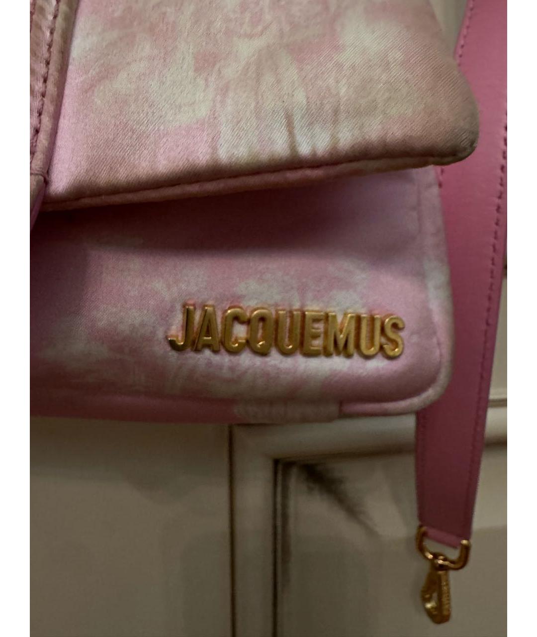 JACQUEMUS Розовая сумка с короткими ручками, фото 2