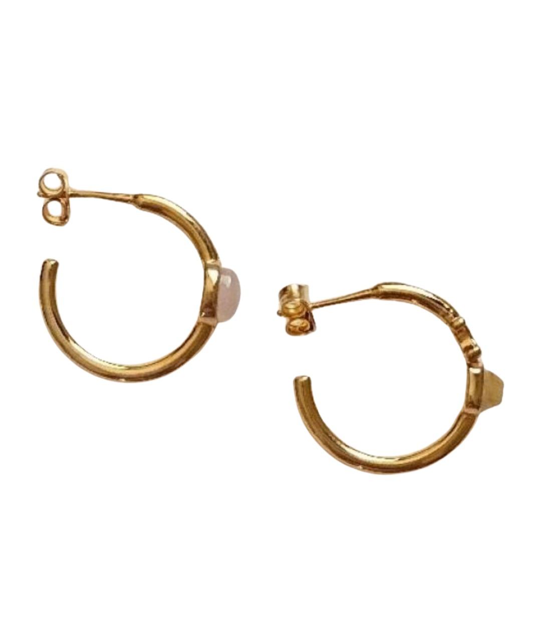 CELINE Золотые латунные серьги, фото 7