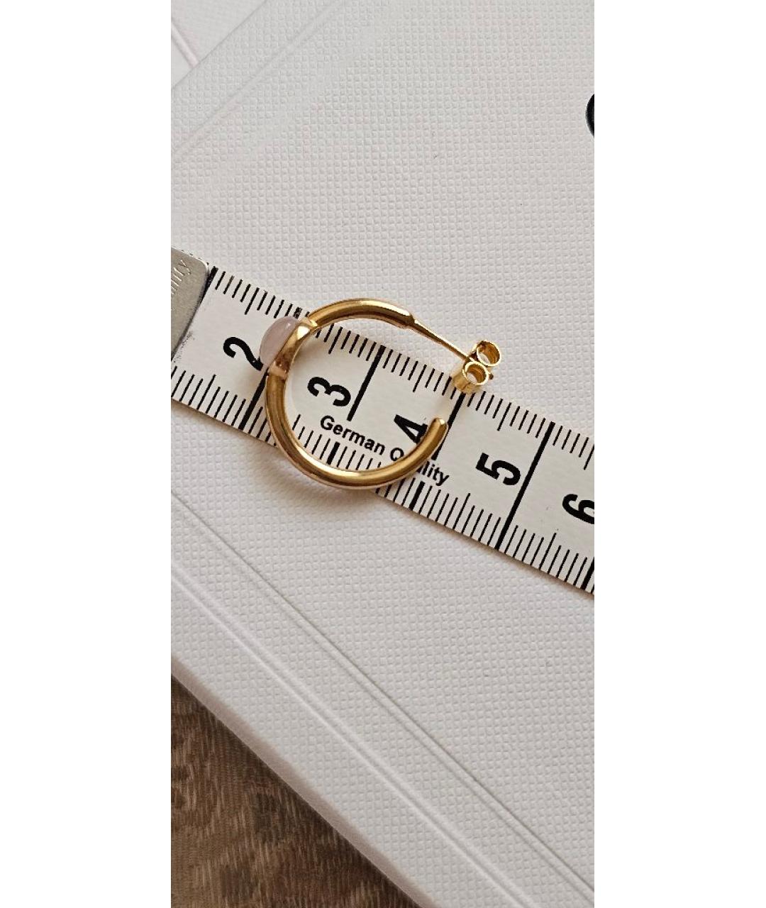 CELINE Золотые латунные серьги, фото 5