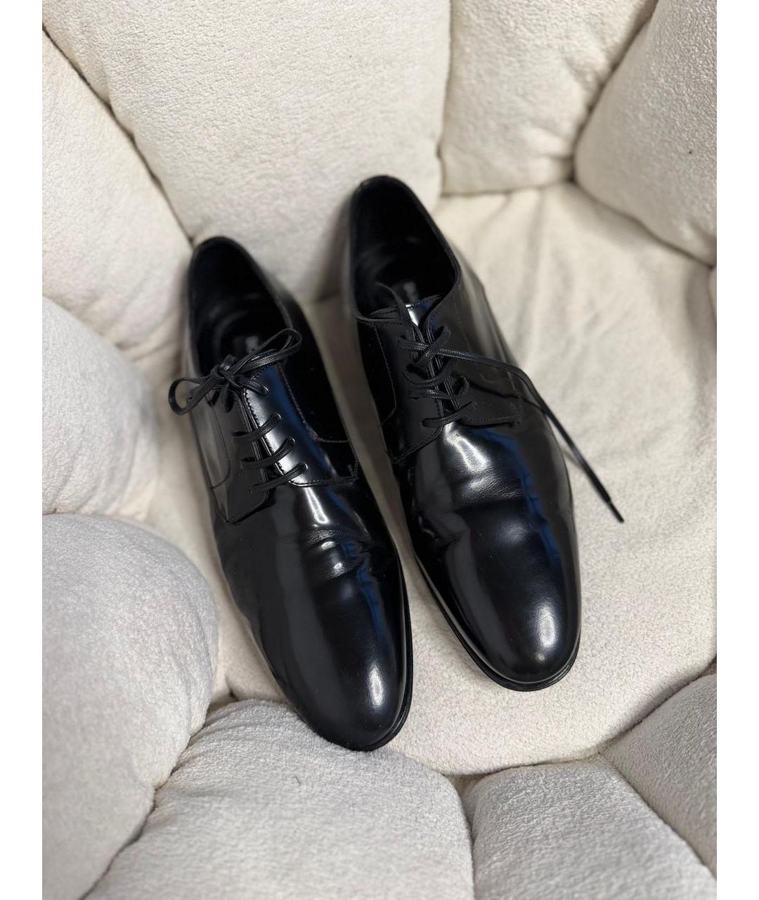 DOLCE&GABBANA Черные туфли из лакированной кожи, фото 2