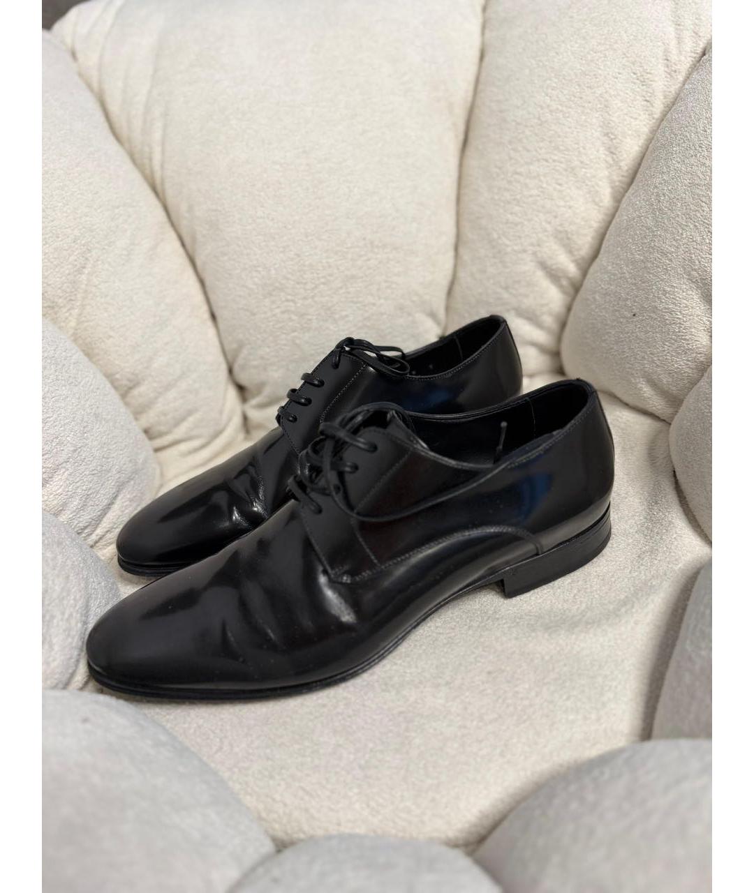 DOLCE&GABBANA Черные туфли из лакированной кожи, фото 3