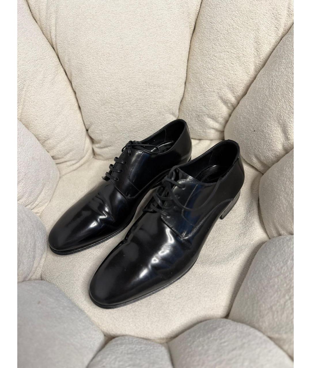 DOLCE&GABBANA Черные туфли из лакированной кожи, фото 4