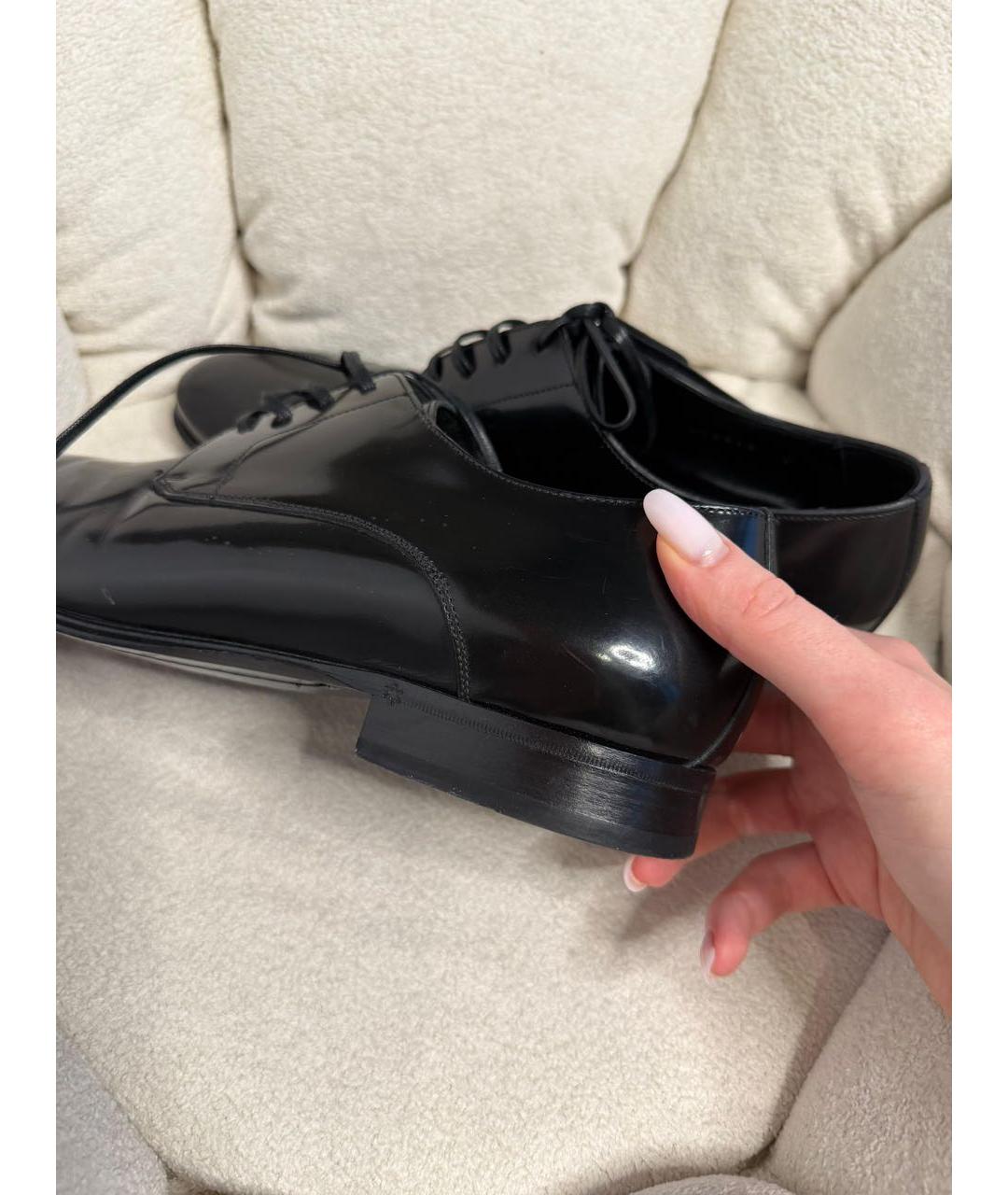 DOLCE&GABBANA Черные туфли из лакированной кожи, фото 5