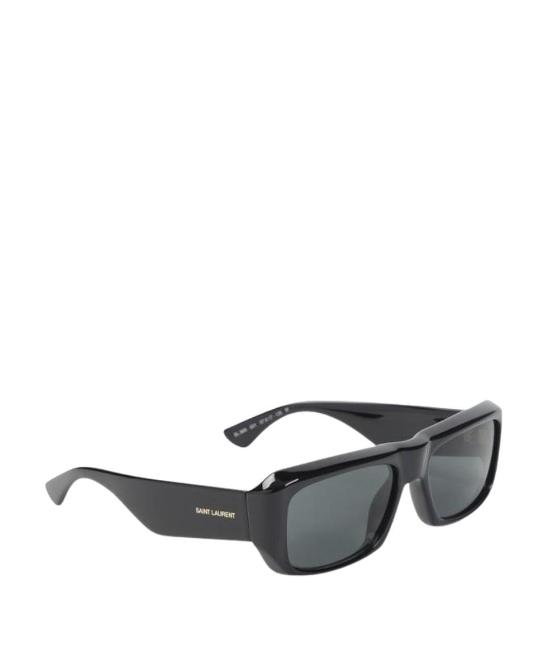 SAINT LAURENT Черные пластиковые солнцезащитные очки, фото 1