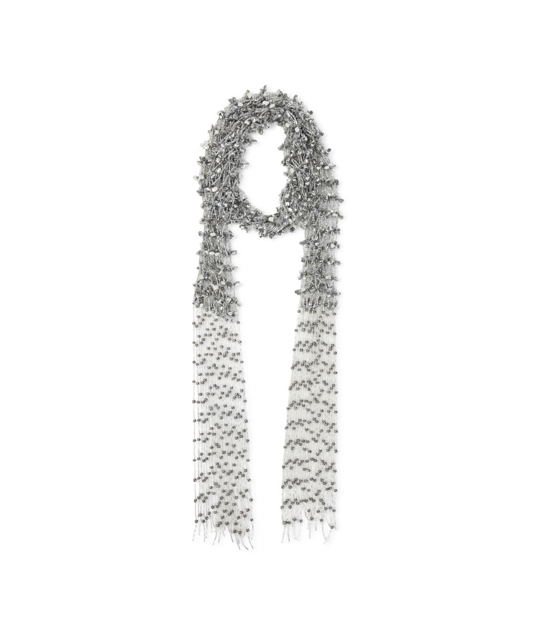 DRIES VAN NOTEN Серебрянный шарф, фото 1