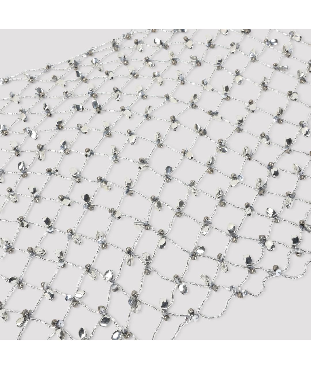 DRIES VAN NOTEN Серебрянный шарф, фото 3