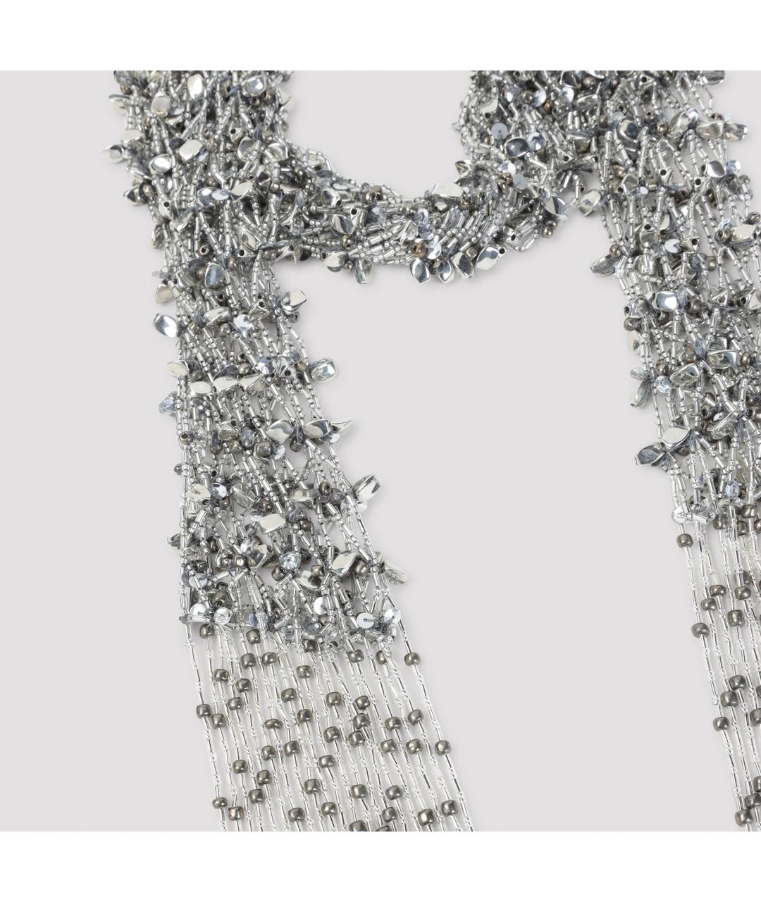 DRIES VAN NOTEN Серебрянный шарф, фото 2