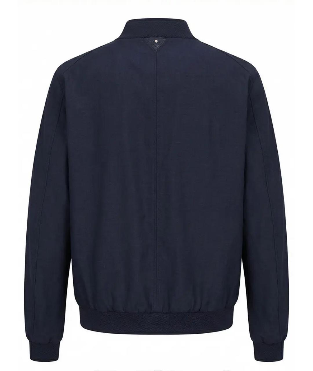 STEFANO RICCI Темно-синяя хлопковая куртка, фото 2