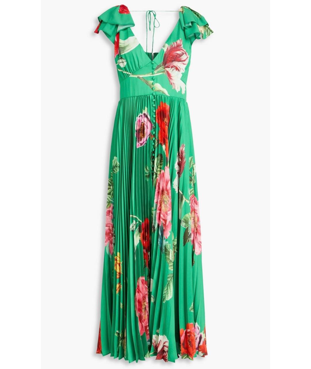 ALICE+OLIVIA Зеленые полиэстеровое коктейльное платье, фото 8