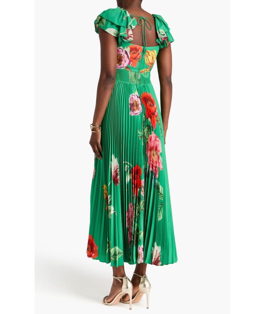 ALICE+OLIVIA Зеленые полиэстеровое коктейльное платье, фото 3