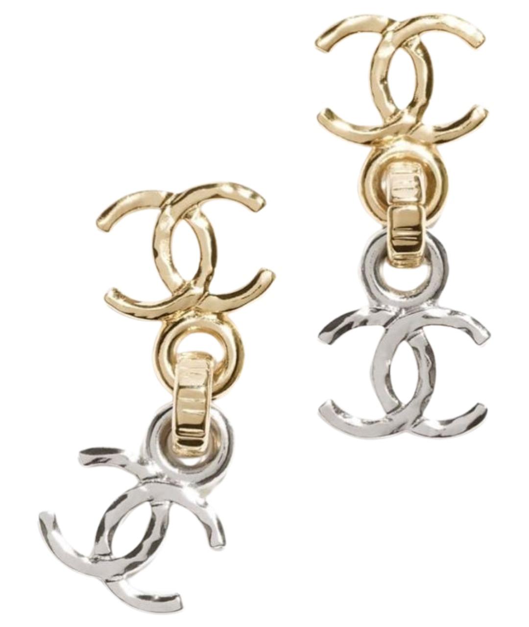 CHANEL Металлические серьги, фото 1