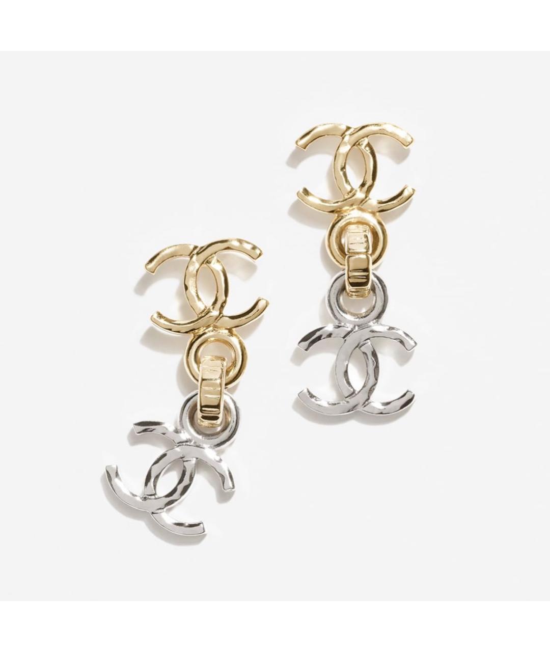 CHANEL Металлические серьги, фото 3