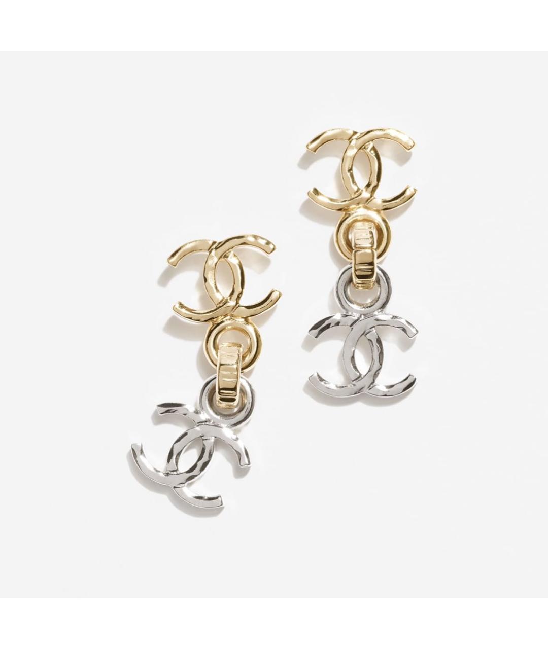 CHANEL Металлические серьги, фото 4