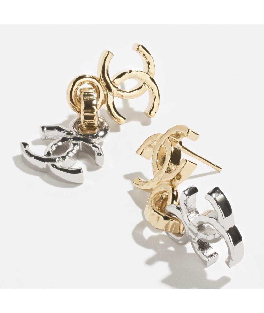 CHANEL Металлические серьги, фото 2