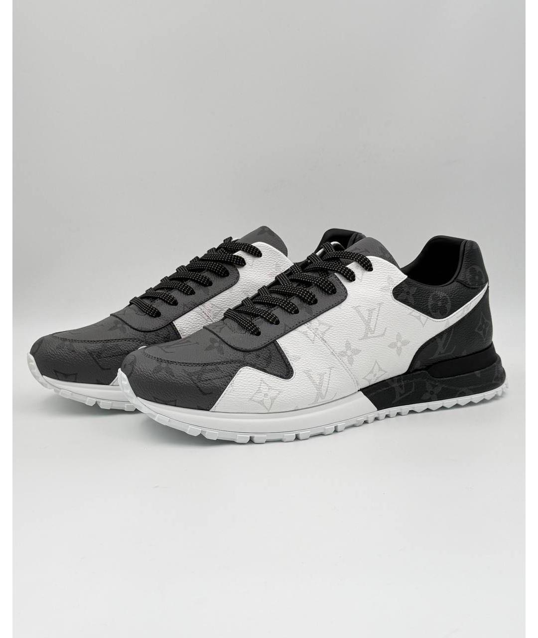 LOUIS VUITTON Белые кожаные низкие кроссовки / кеды, фото 5