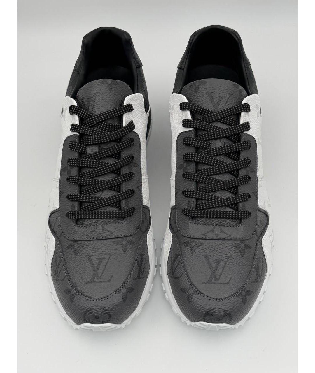 LOUIS VUITTON Белые кожаные низкие кроссовки / кеды, фото 3