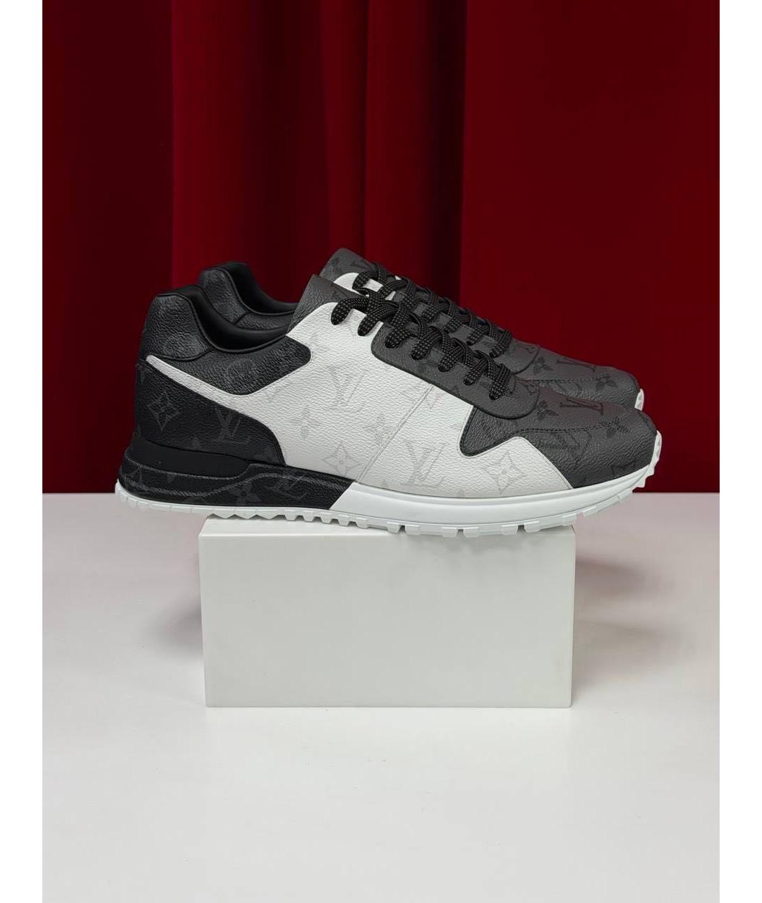 LOUIS VUITTON Белые кожаные низкие кроссовки / кеды, фото 7