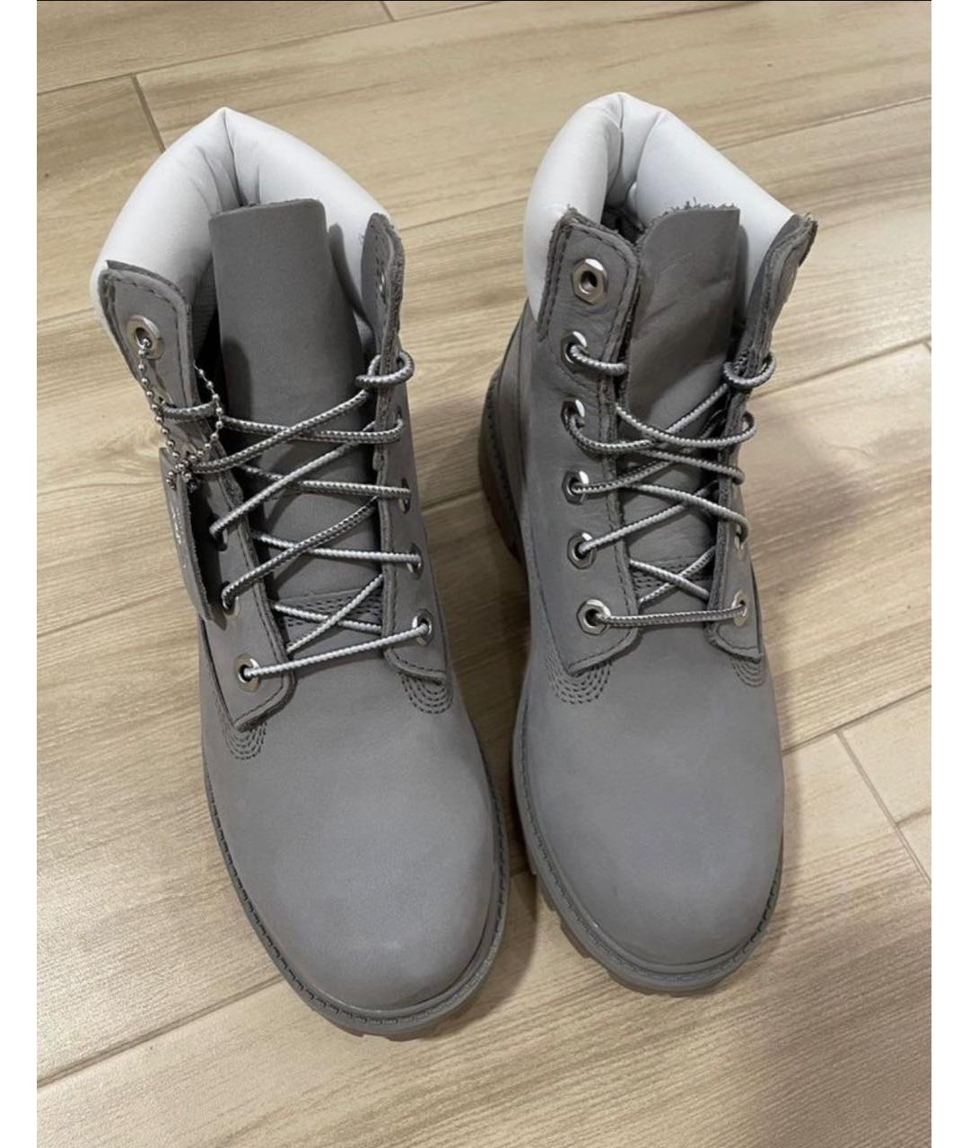 TIMBERLAND Серые нубуковые ботинки, фото 2