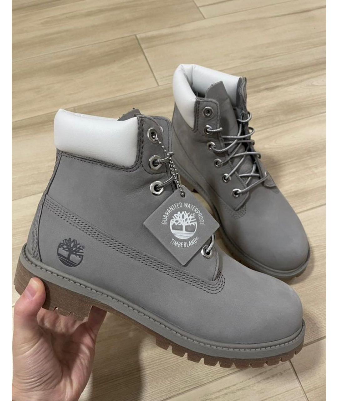 TIMBERLAND Серые нубуковые ботинки, фото 9