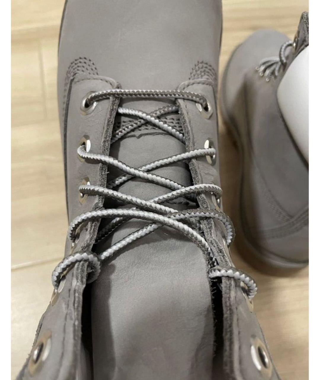 TIMBERLAND Серые нубуковые ботинки, фото 3