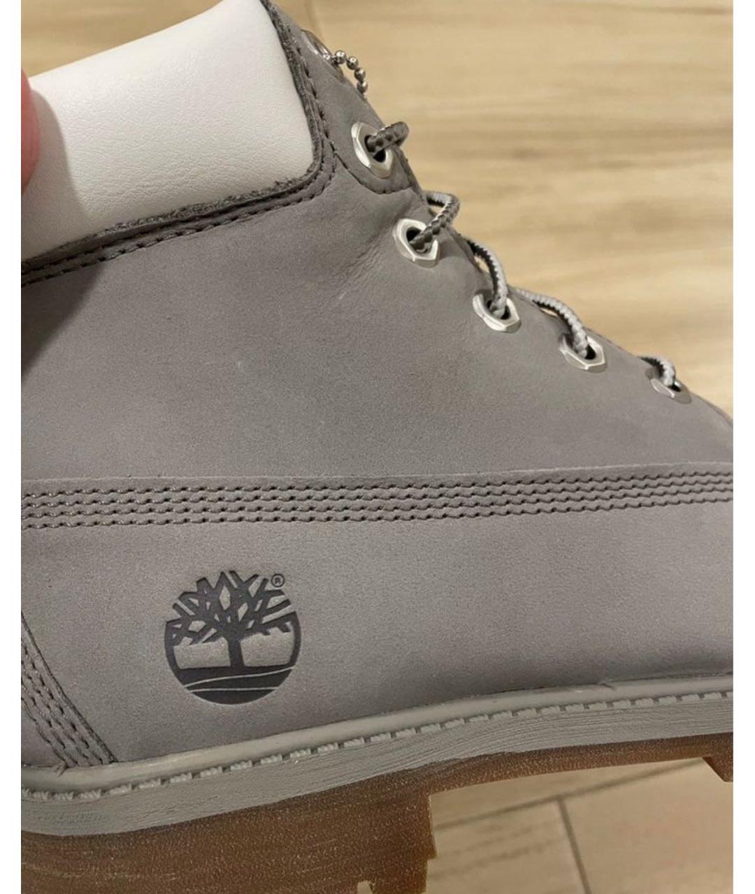 TIMBERLAND Серые нубуковые ботинки, фото 5