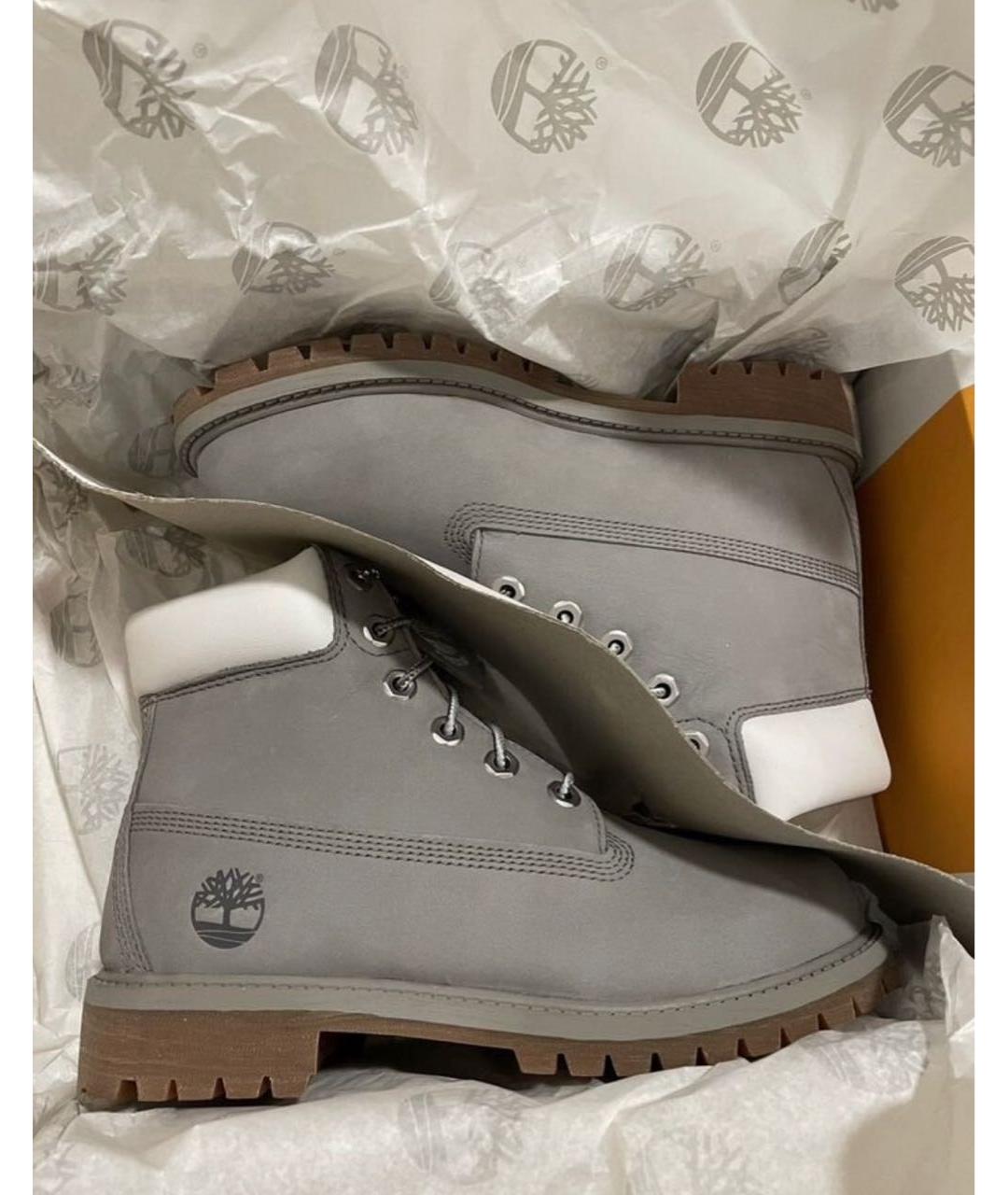 TIMBERLAND Серые нубуковые ботинки, фото 7