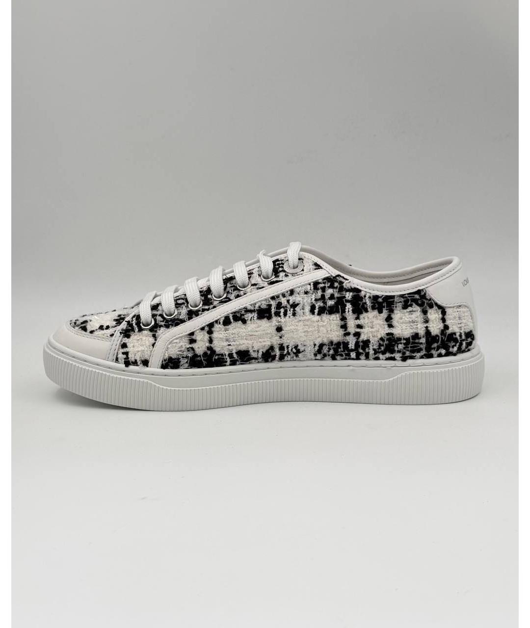 LOUIS VUITTON Белые текстильные кроссовки, фото 2