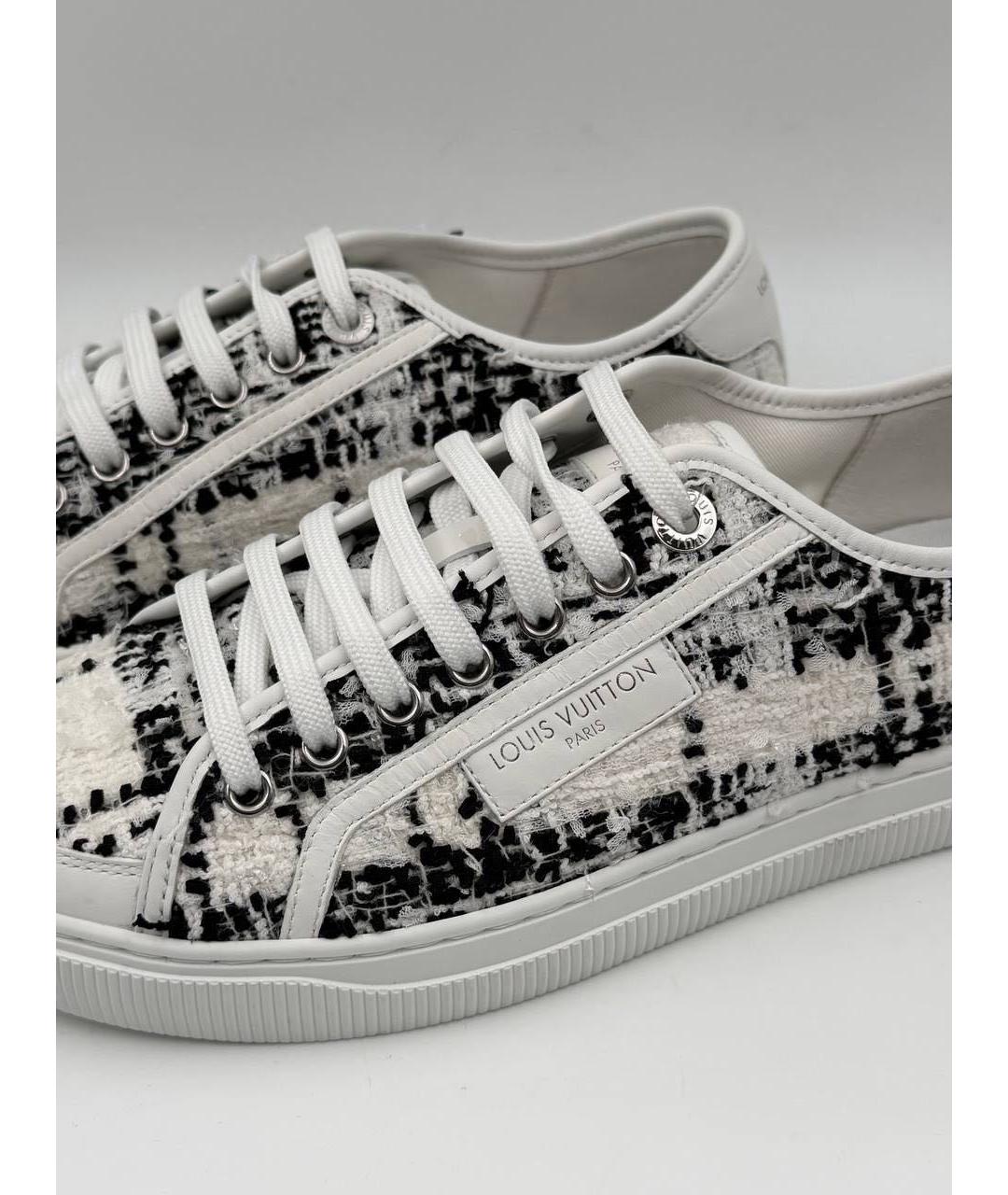 LOUIS VUITTON Белые текстильные кроссовки, фото 5