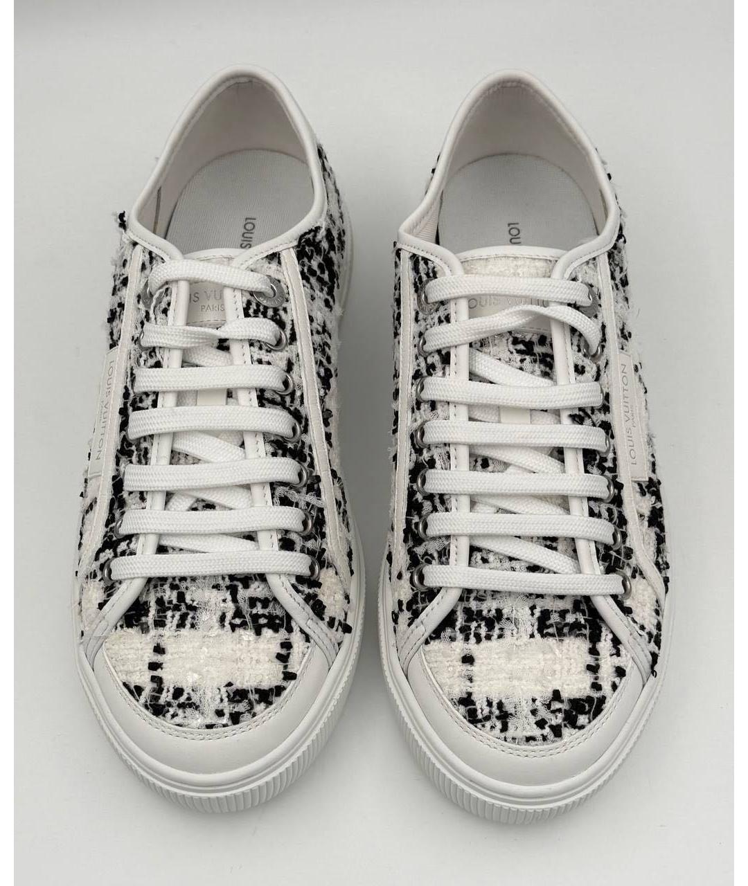 LOUIS VUITTON Белые текстильные кроссовки, фото 4