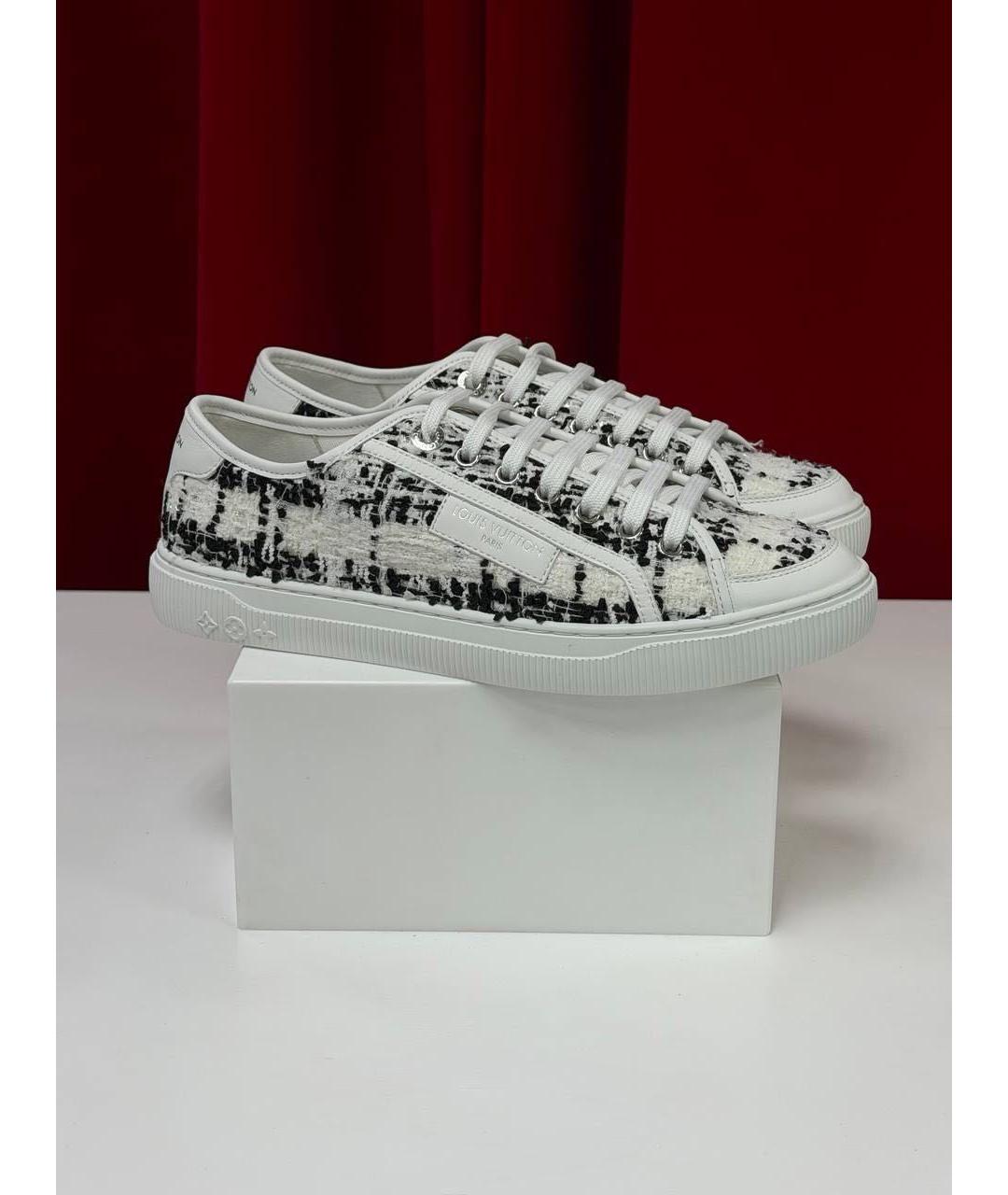 LOUIS VUITTON Белые текстильные кроссовки, фото 8