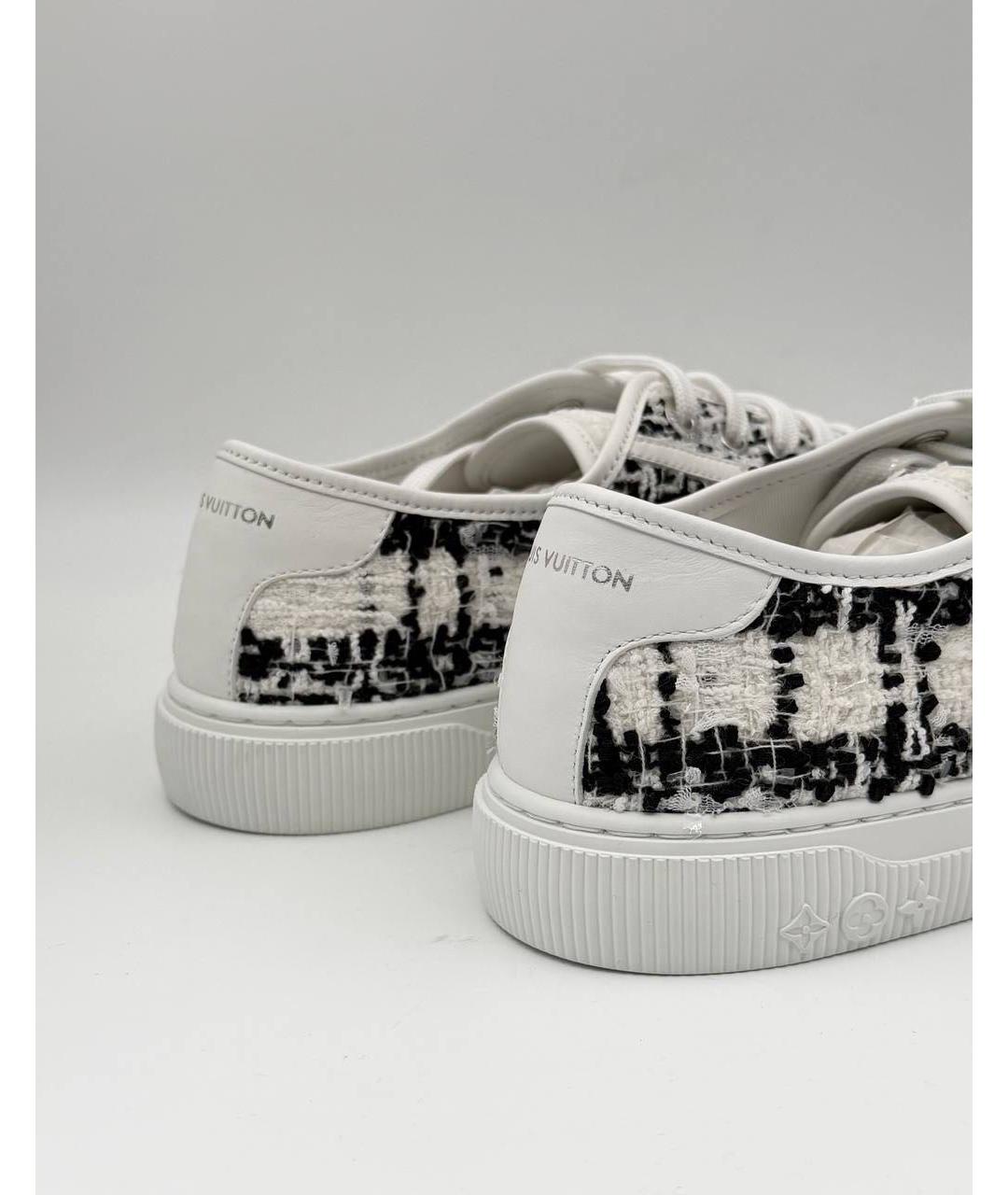 LOUIS VUITTON Белые текстильные кроссовки, фото 3