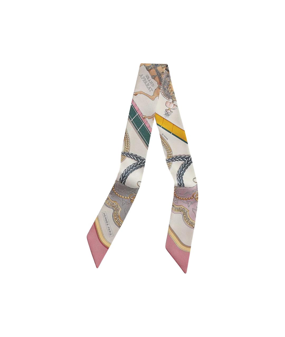 HERMES Мульти шелковый платок, фото 5