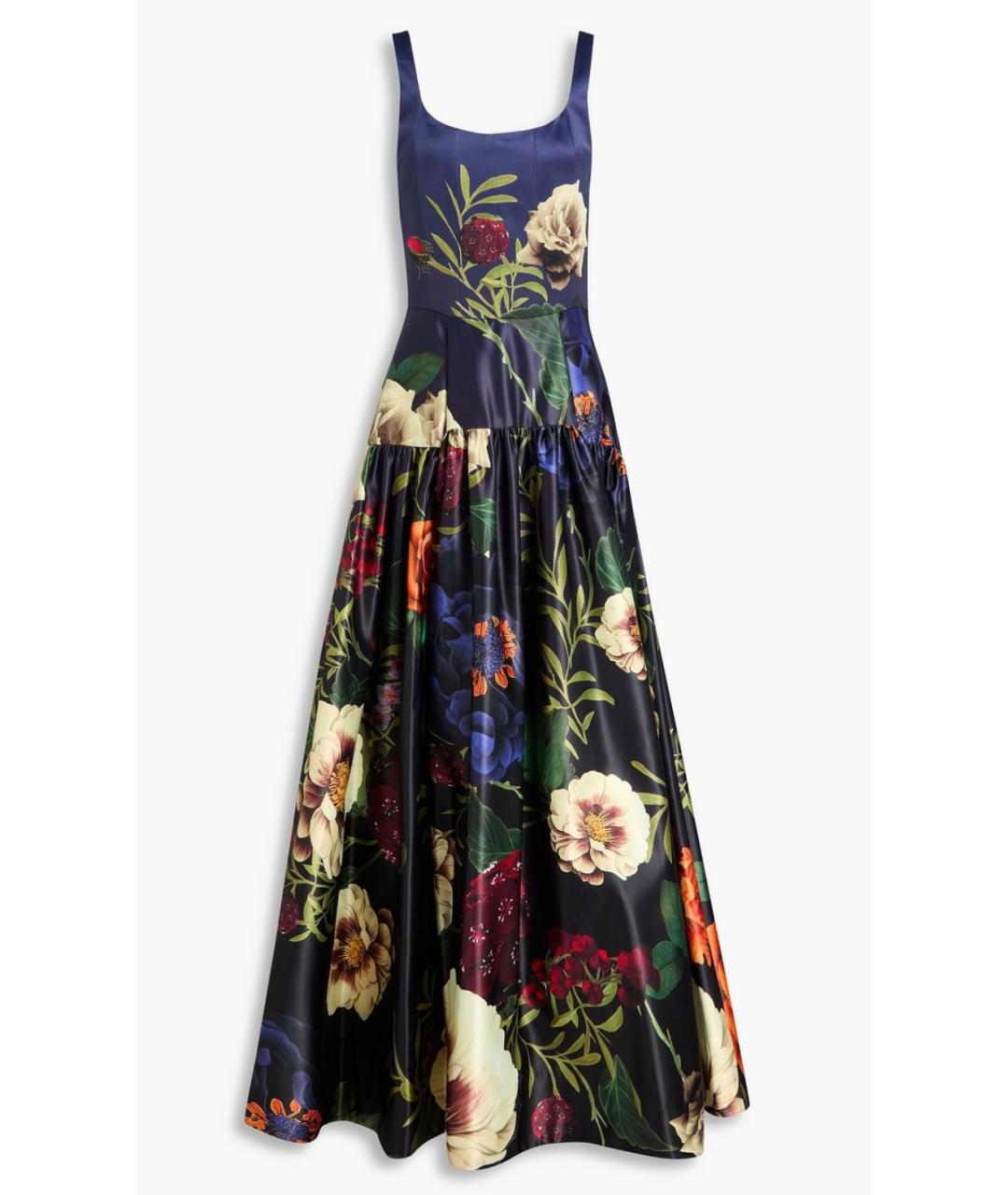 ALICE+OLIVIA Темно-синее полиэстеровое вечернее платье, фото 8