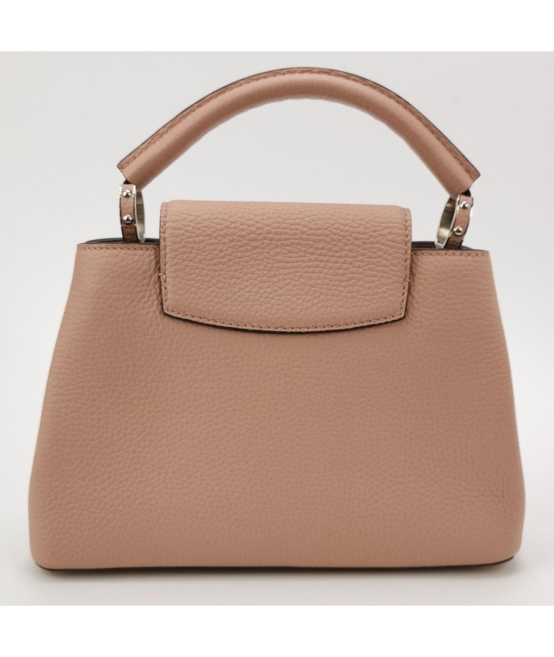 LOUIS VUITTON Розовая кожаная сумка с короткими ручками, фото 3