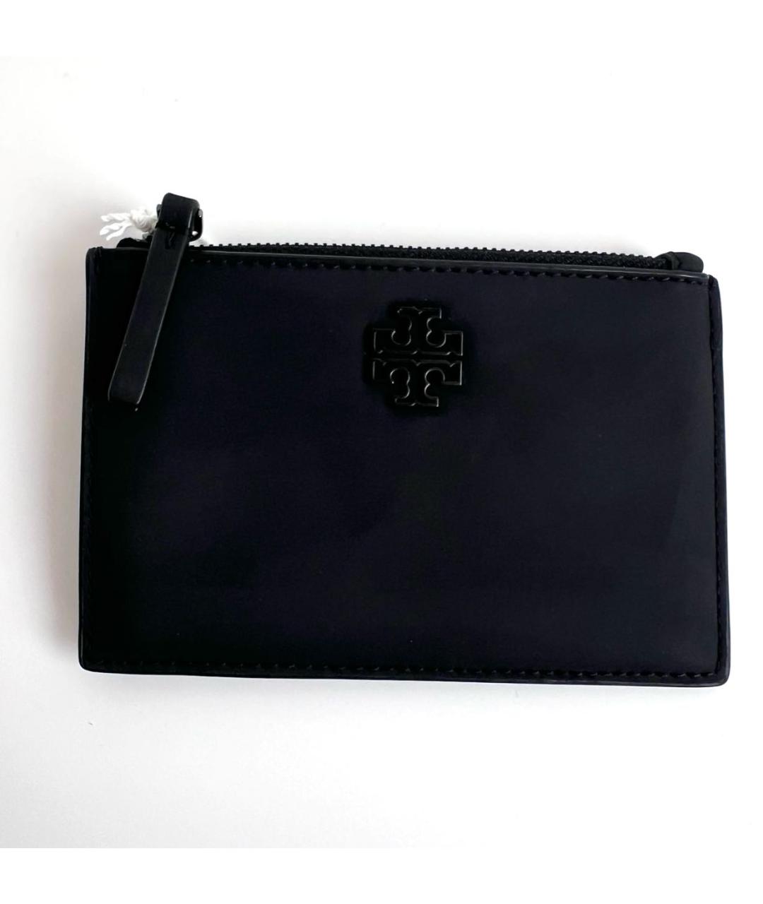 TORY BURCH Черный кожаный кардхолдер, фото 7