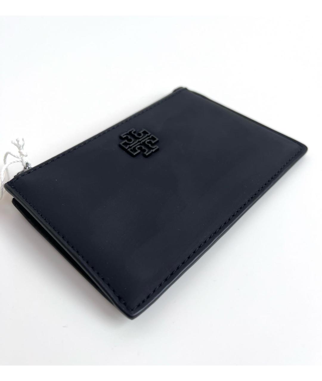 TORY BURCH Черный кожаный кардхолдер, фото 2