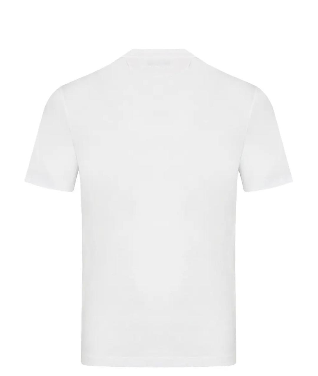 STEFANO RICCI Белая хлопковая футболка, фото 2