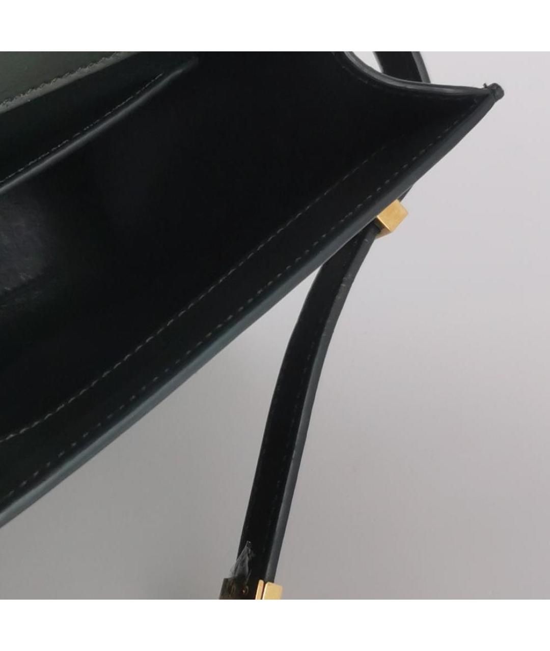 SAINT LAURENT Зеленая кожаная сумка через плечо, фото 5