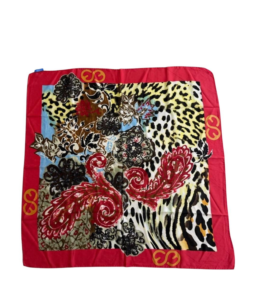 ESCADA Красный шелковый платок, фото 1