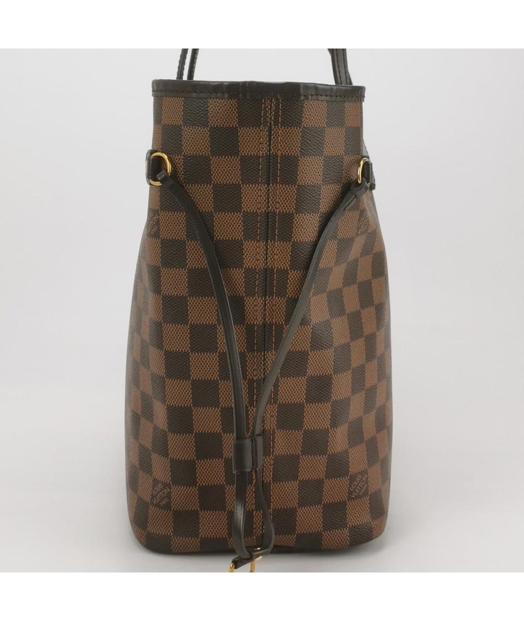 LOUIS VUITTON Коричневая кожаная сумка тоут, фото 3