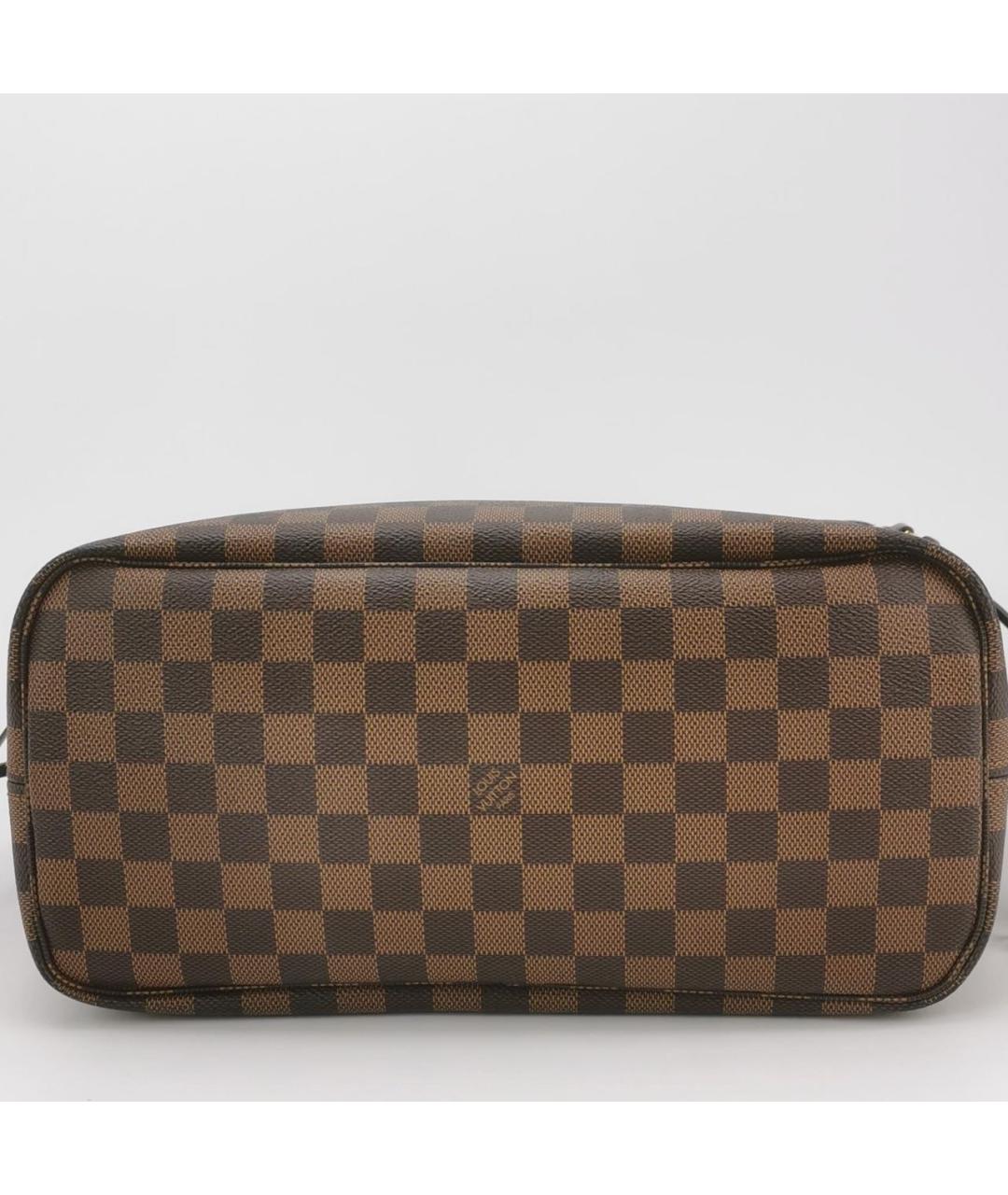 LOUIS VUITTON Коричневая кожаная сумка тоут, фото 5